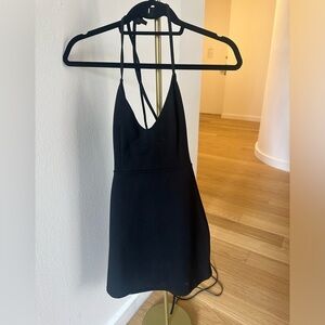 TOBI Black Bodycon Back cutout dress - size small